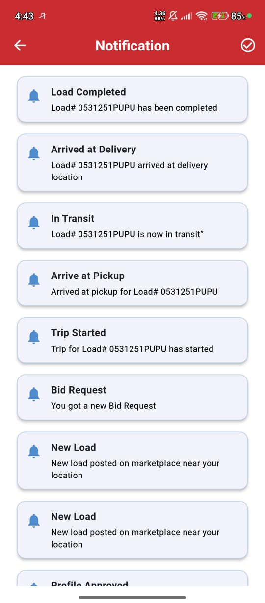 Notifications & Sign up