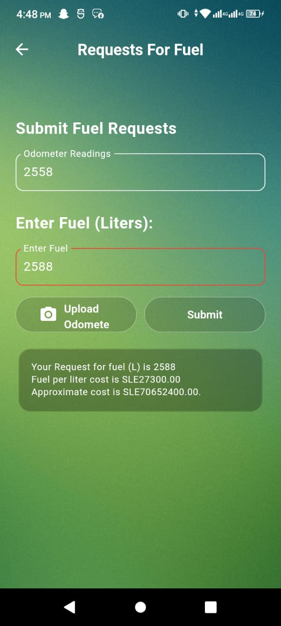 Fuel Requests