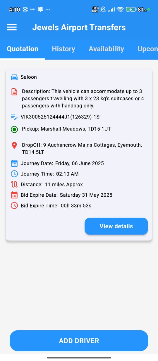 Dashboard & Job Status