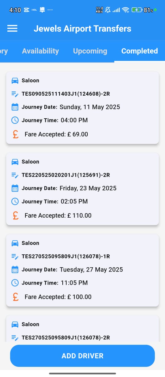 Dashboard & Job Status