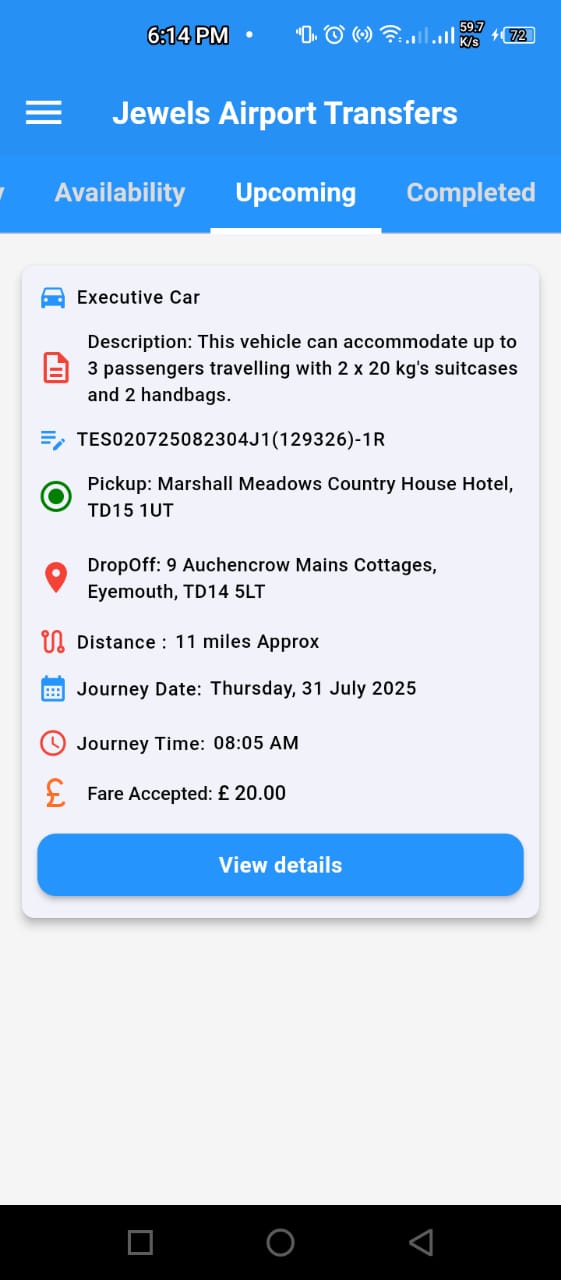 Dashboard & Job Status