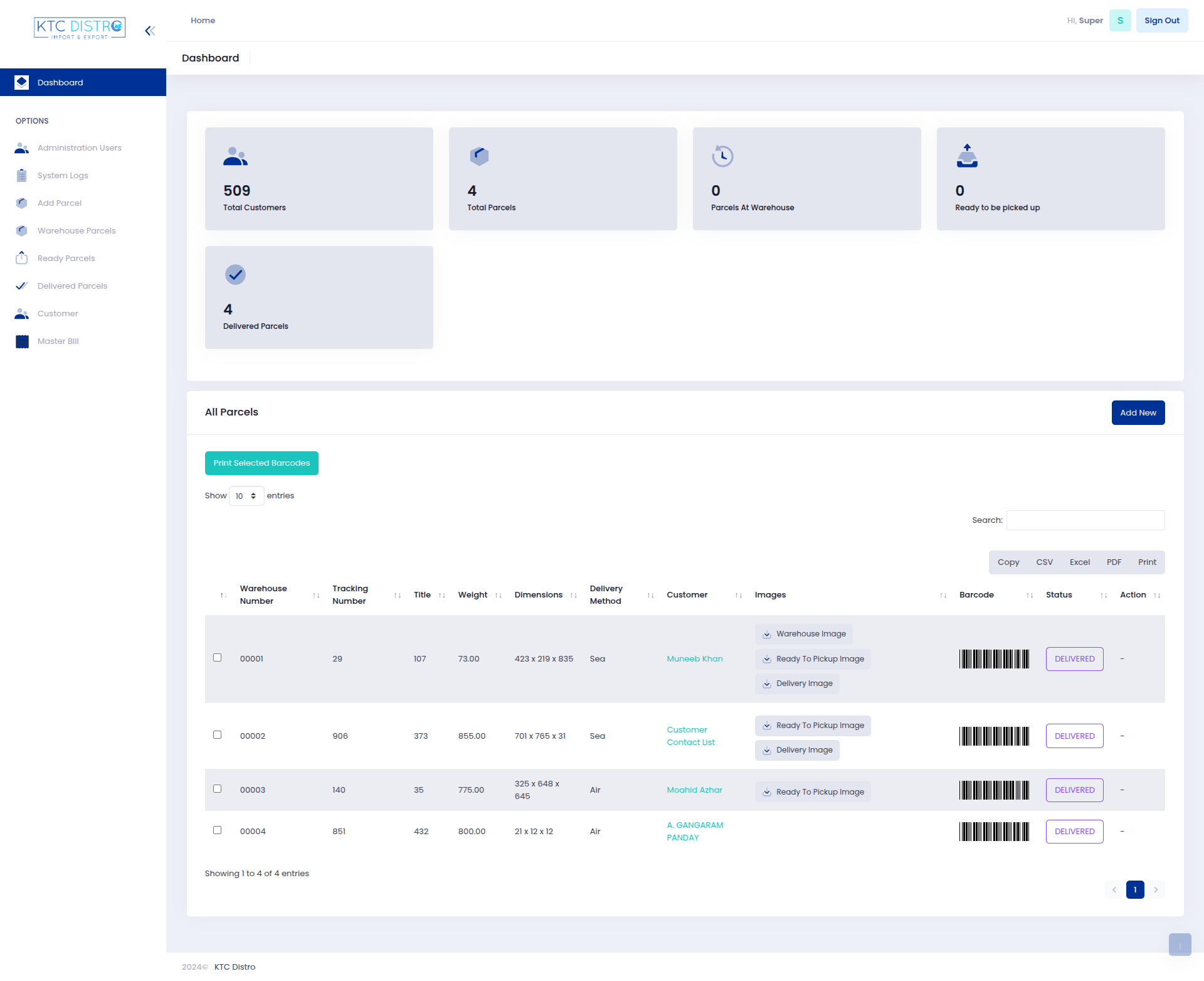Dashboard & Overview