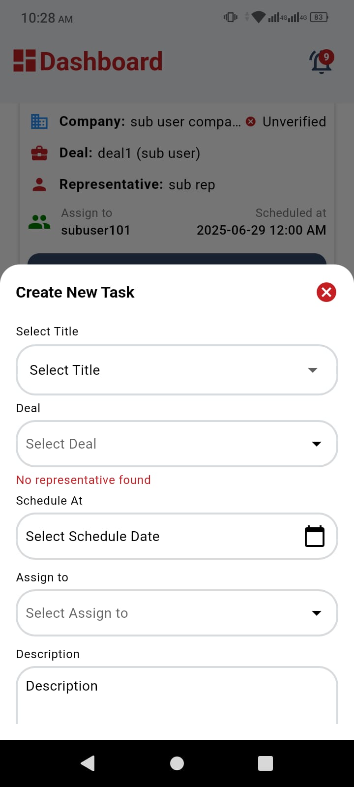 Task Details & Editing System