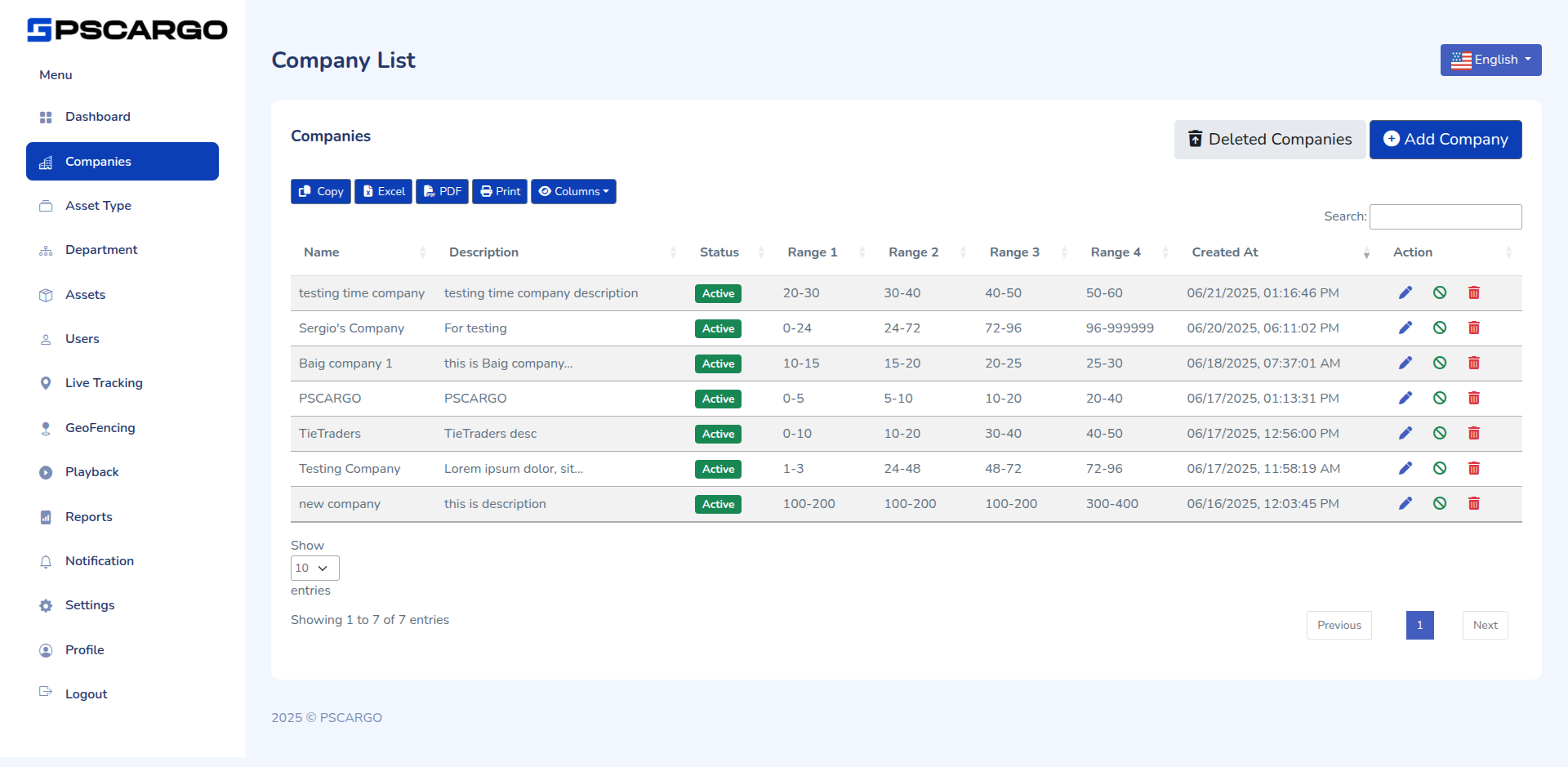 Company Management Module