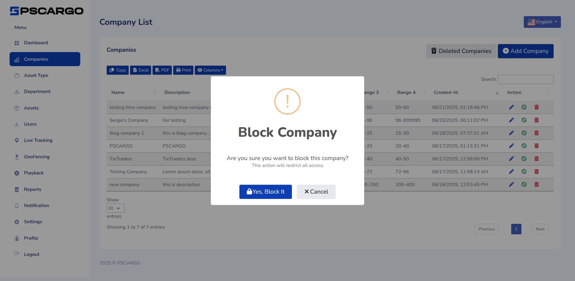 Company Management Module