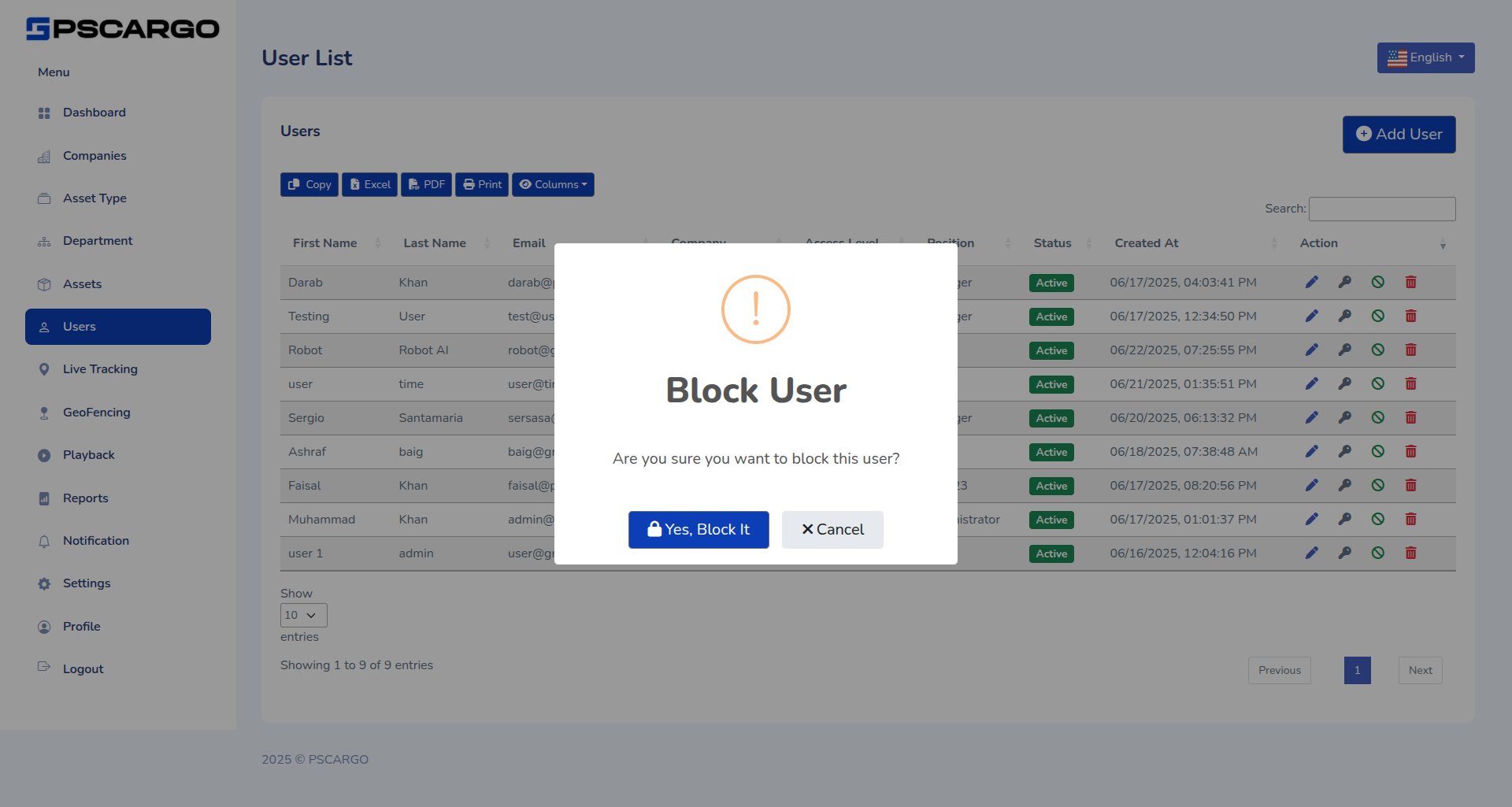 User & Role Management