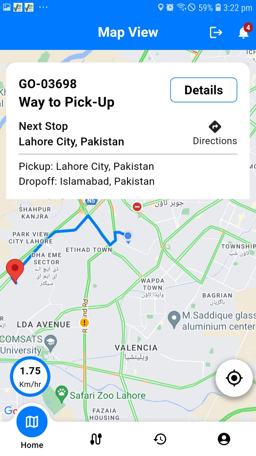 Trip Details & Historical Records