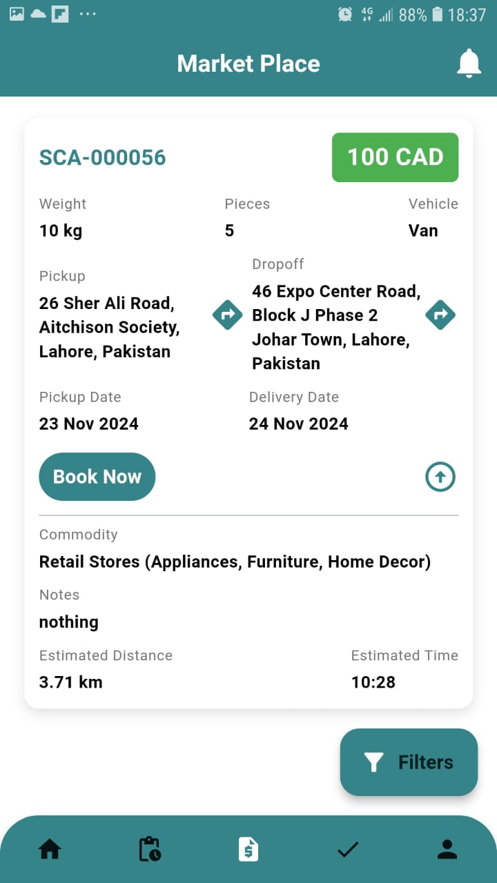 Marketplace for Freight Exchange