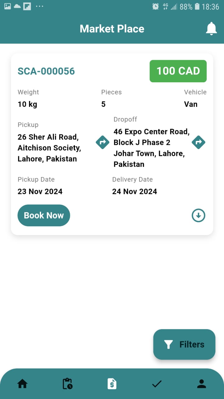 Marketplace for Freight Exchange
