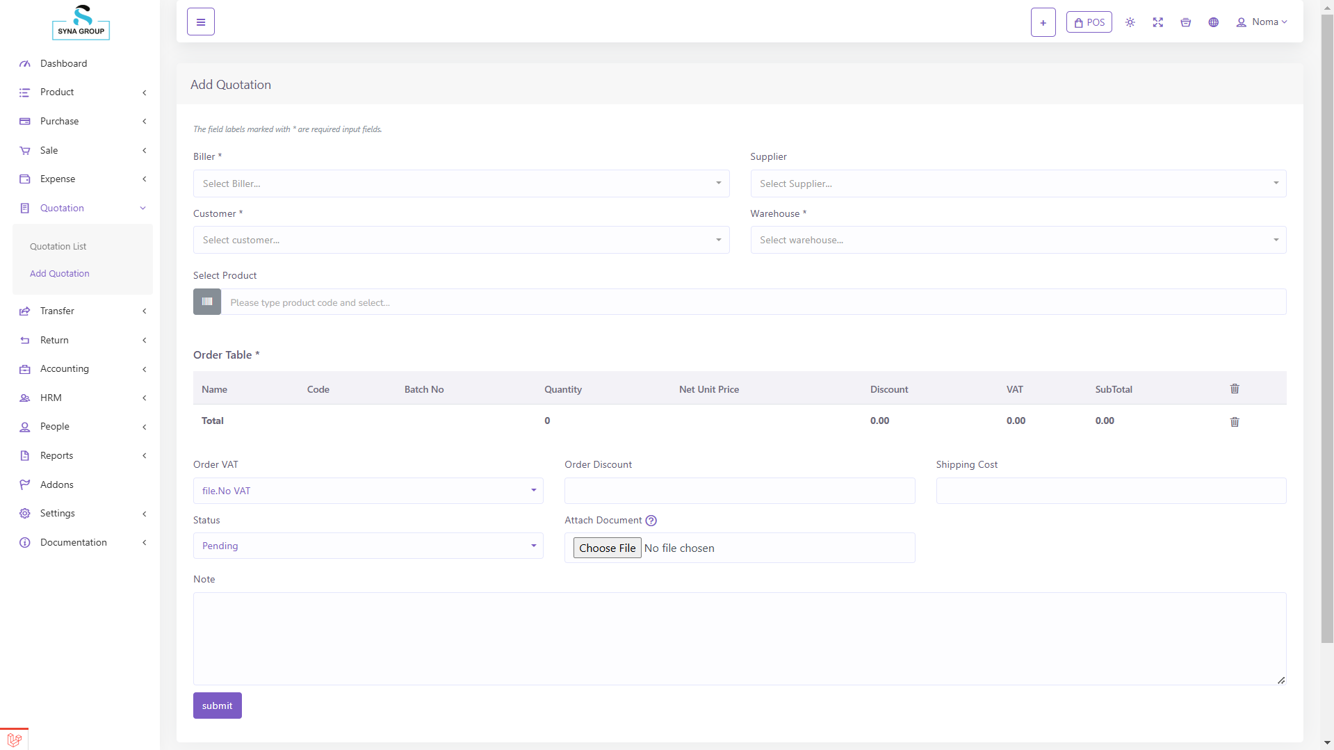Warehouse Management