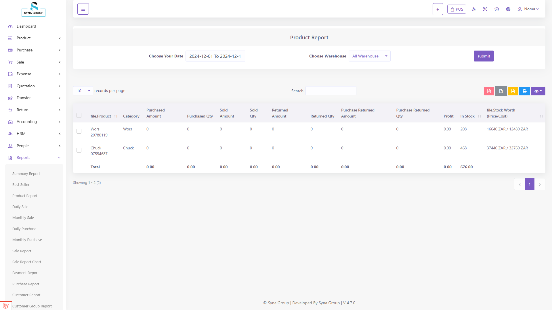 Warehouse Management