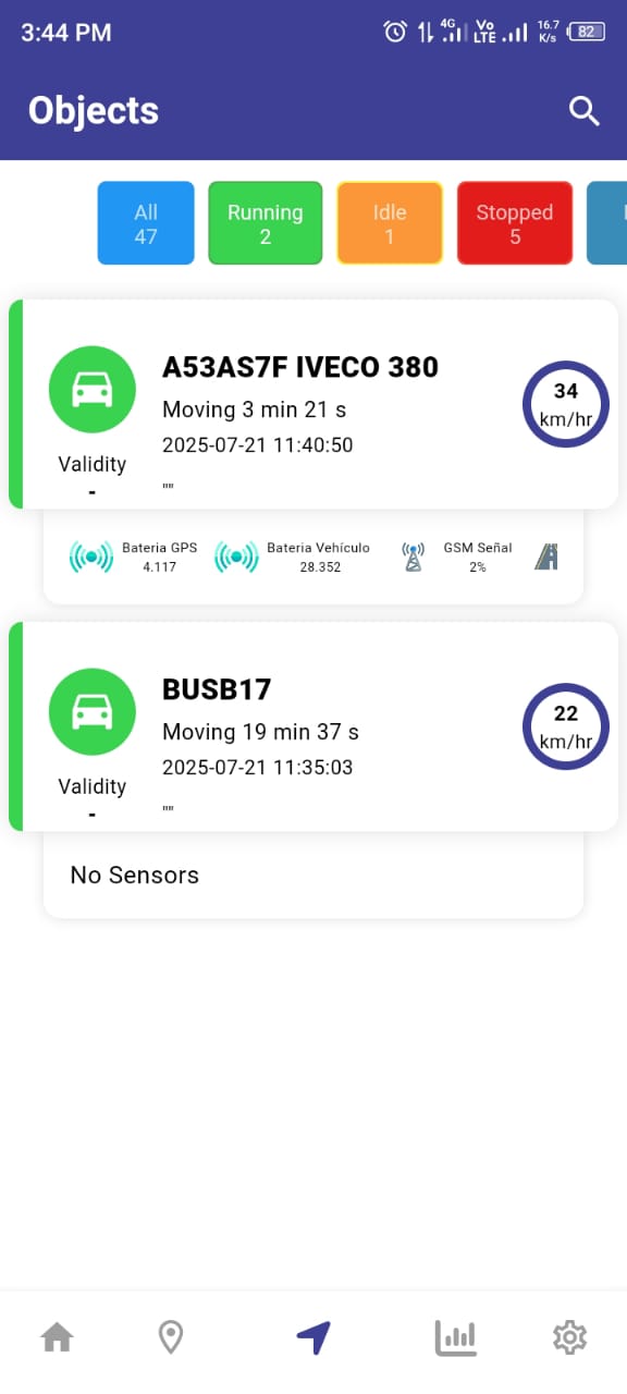 Interactive Live Map Overview