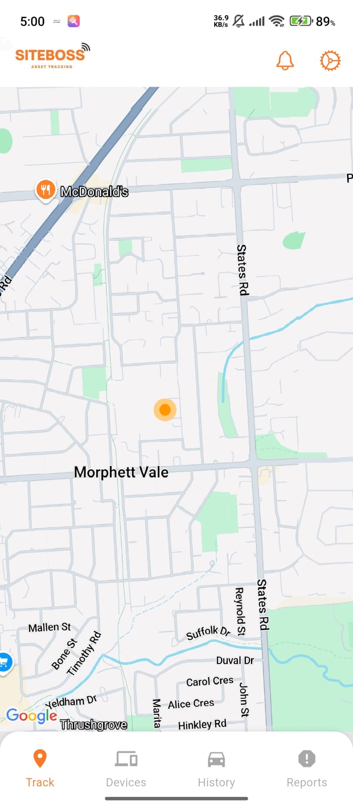 Live Map and Asset Overview