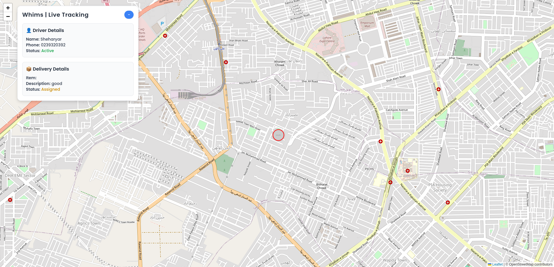 WhimsTrack Web Features – Powered by Tiecodes