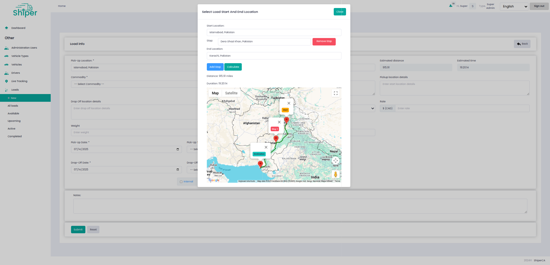 FreightFlow Connect Web Features – Powered by Tiecodes